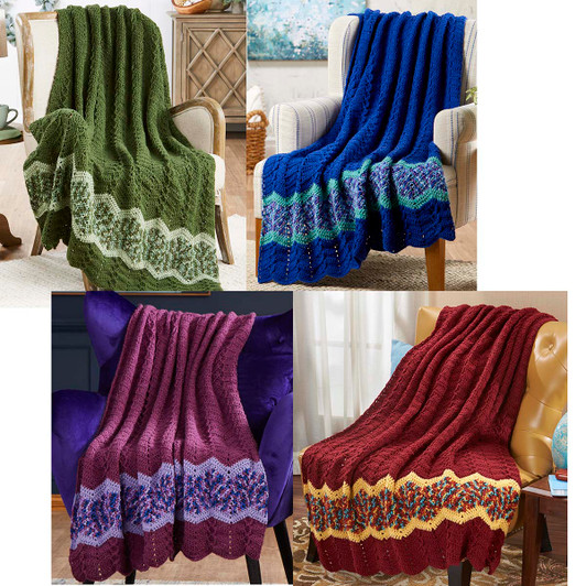 Herrschners Ripple Afghans-Buy all 4 Crochet Kit