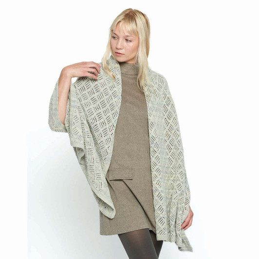 Patons Diamond Lattice Lace Wrap Knit Kit Patons Diamond Lattice Lace Wrap Knit Kit