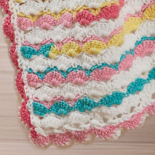 Herrschners Shell Symphony Baby Blanket Crochet Kit Herrschners Shell Symphony Baby Blanket Crochet Kit