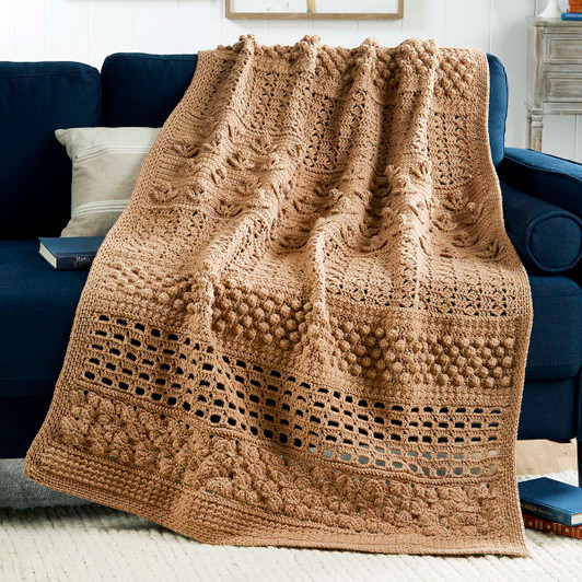 Herrschners Bookworm Blanket Crochet Kit