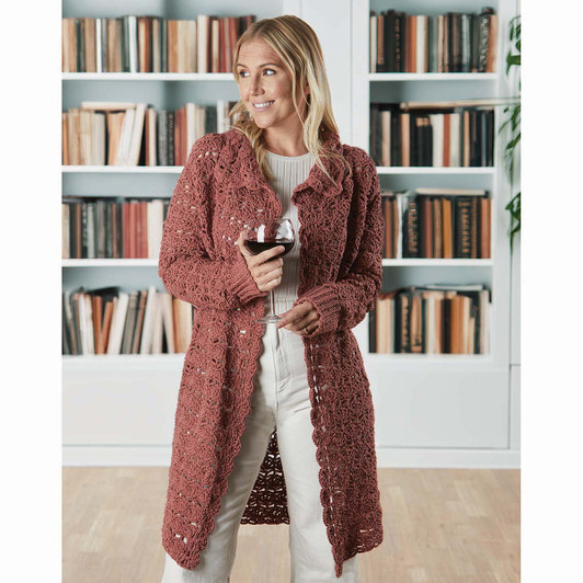 Herrschners Book Club Cardigan Crochet Kit Herrschners Book Club Cardigan Crochet Kit