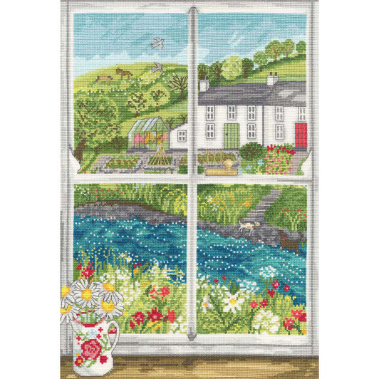 Bothy Threads Daisy Window Counted Cross-Stitch Kit Bothy Threads Daisy Window Counted Cross-Stitch Kit