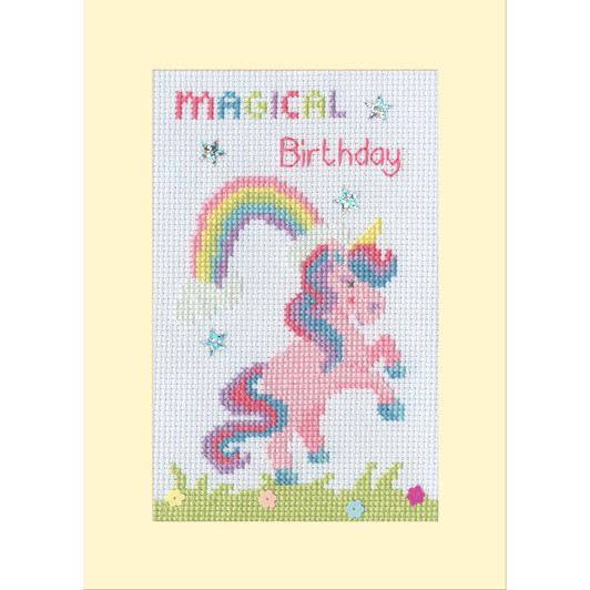 Bothy Threads Magical Birthday Card Counted Cross-Stitch Kit Bothy Threads Magical Birthday Card Counted Cross-Stitch Kit