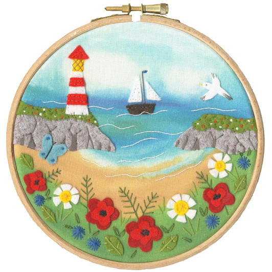 Bothy Threads Poppy Cove Felt Embroidery Kit Bothy Threads Poppy Cove Felt Embroidery Kit