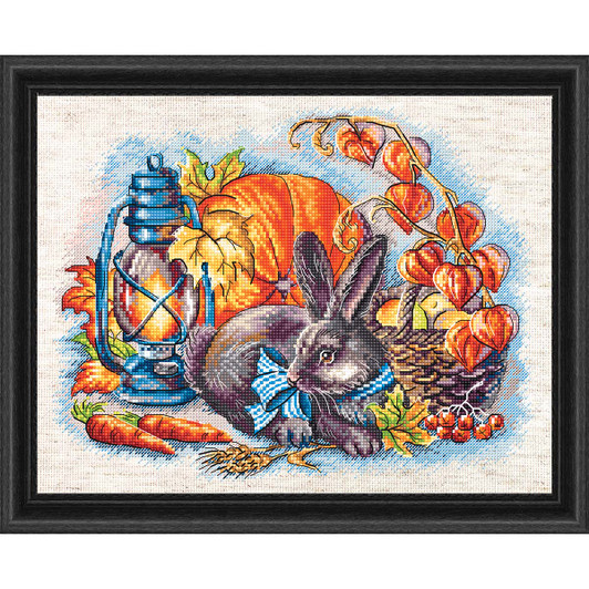 Letistitch Autumn with a Rabbit Counted Cross-Stitch Kit Letistitch Autumn with a Rabbit Counted Cross-Stitch Kit