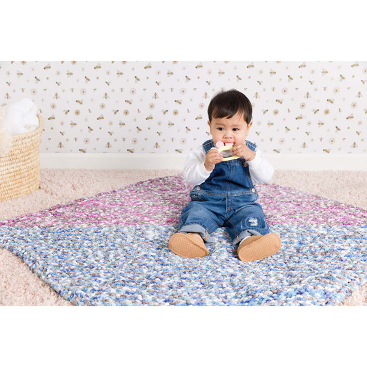 Bernat Sea Lavender Baby Blanket