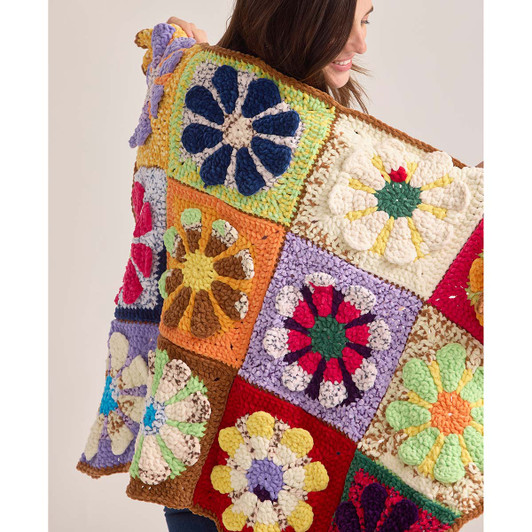 Premier Tropical Petals Throw Crochet Kit Premier Tropical Petals Throw Crochet Kit