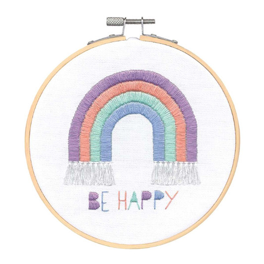 Dimensions Be Happy Embroidery Kit