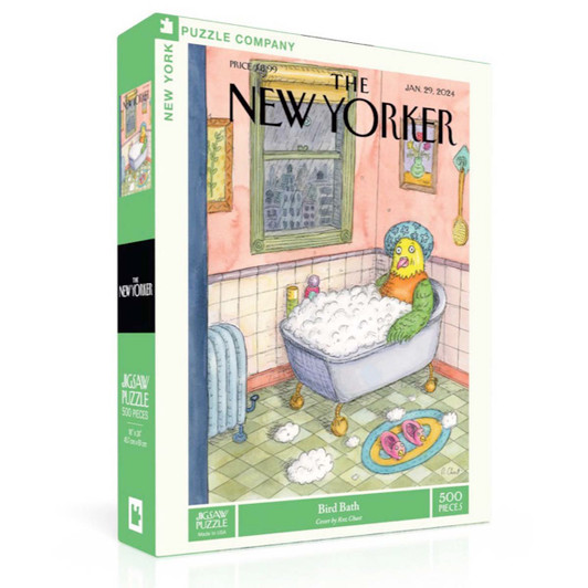 New York Puzzle Company Bird Bath Jigsaw Puzzle