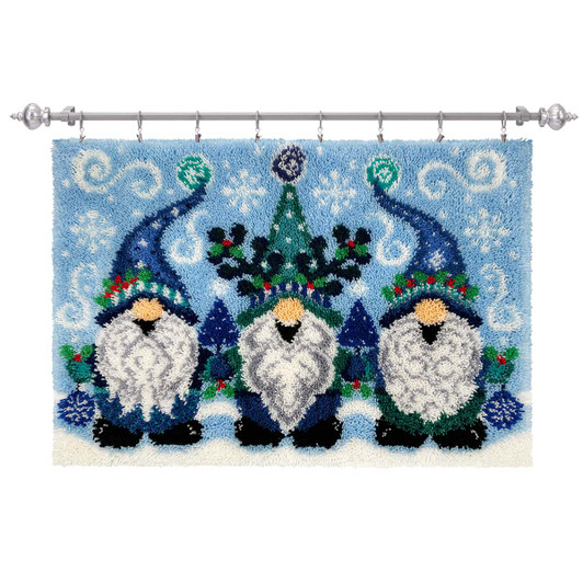 Herrschners Winter Wonderland Trio Kit & Hanger Latch Hook Kit