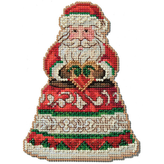 Wichelt Imports, Inc. Santa Holding Heart Counted Cross-Stitch Kit