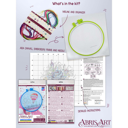 Abris Art Love is in the Air Counted Cross-Stitch Kit