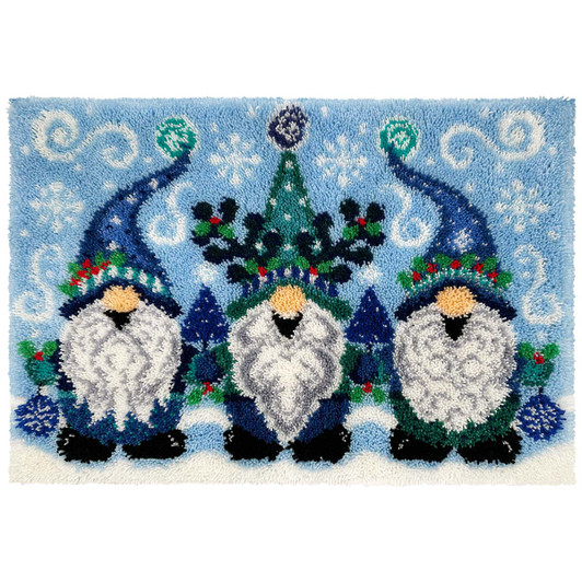 Herrschners Winter Wonderland Trio Latch Hook Kit Herrschners Winter Wonderland Trio Latch Hook Kit