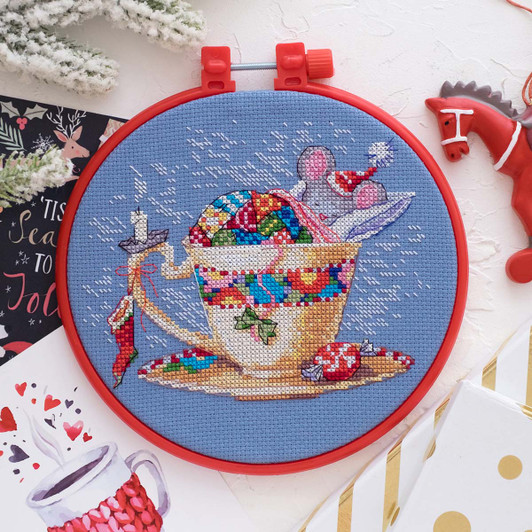 Abris Art Sweet Dreams Hoop Counted Cross-Stitch Kit