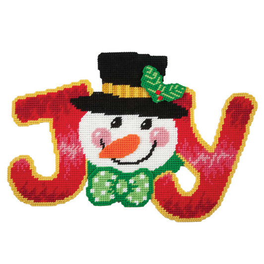 Joyful Snowman Plastic Canvas Wall Hanging Pattern Free Download