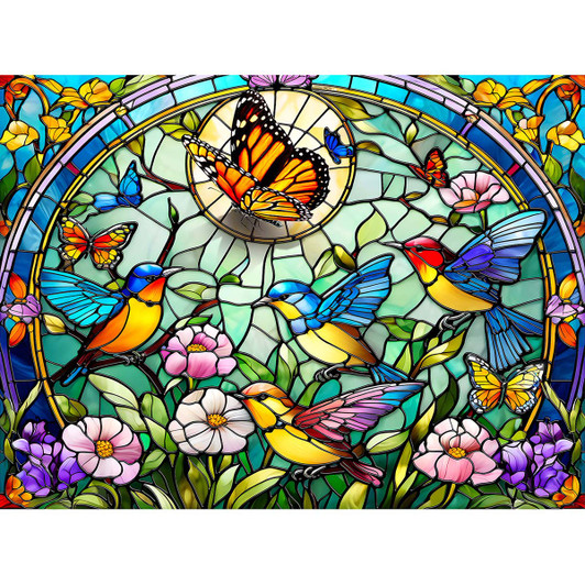 SunsOut Songbirds & Butterflies Jigsaw Puzzle SunsOut Songbirds & Butterflies Jigsaw Puzzle