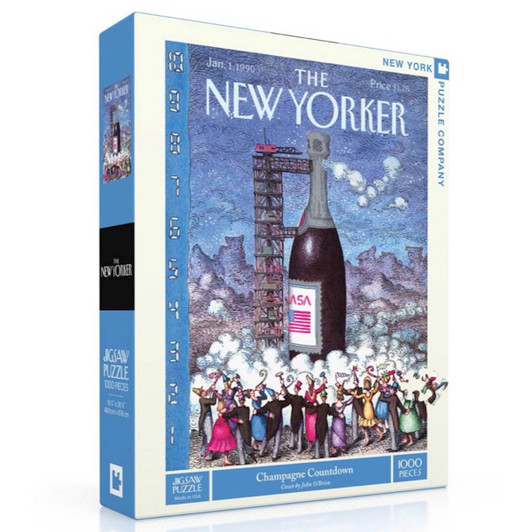 New York Puzzle Company Champagne Countdown Jigsaw Puzzle