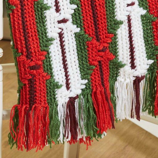 Herrschners Spirit of the Season Afghan Crochet Kit