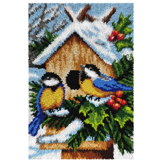 Orchidea Winter Birds Latch Hook Kit Orchidea Winter Birds Latch Hook Kit