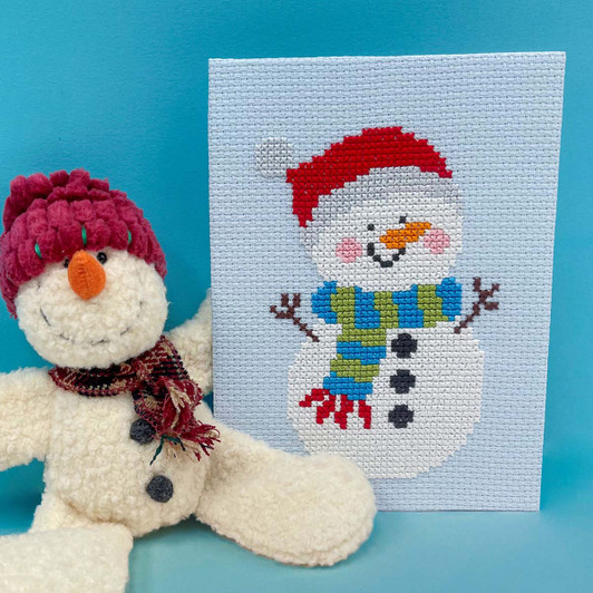 Bothy Threads Merry- Snowman Counted Cross-Stitch Kit