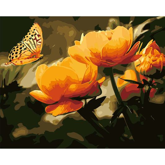 Winnie’s Picks Peach Butterfly in the Summer Paint by Number Kit
