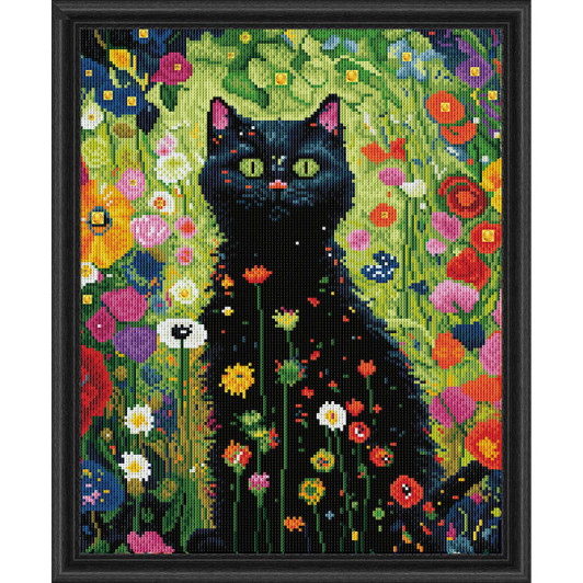 Diamond Dotz Garden Cat Kit & Frame Diamond Painting Diamond Dotz Garden Cat Kit & Frame Diamond Painting