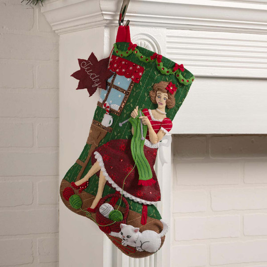 Bucilla Holiday Knitting Stocking Kit Bucilla Holiday Knitting Stocking Kit