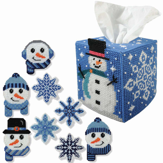 Herrschners Snowy Friends Set Plastic Canvas Kit