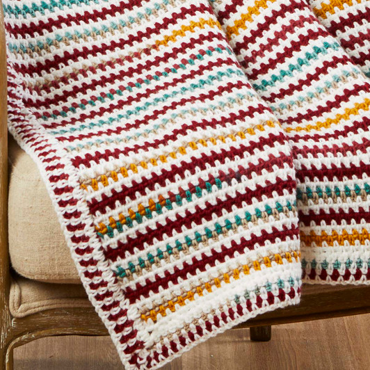 Herrschners Autumn Warmth Afghan Crochet Kit