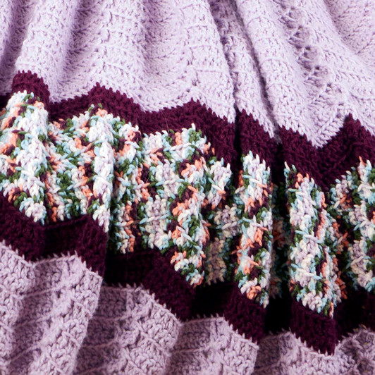 Herrschners Wildflowers Ripple Afghan Crochet Kit Herrschners Wildflowers Ripple Afghan Crochet Kit