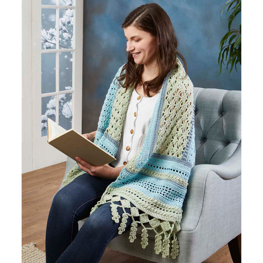 Herrschners Bluegrass Poncho Crochet Kit Herrschners Bluegrass Poncho Crochet Kit