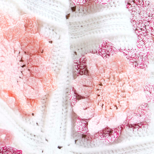 Herrschners Blooming Baby Blanket Crochet Kit Herrschners Blooming Baby Blanket Crochet Kit