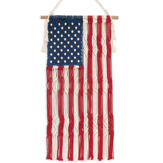 Solid Oak Old Glory Macrame