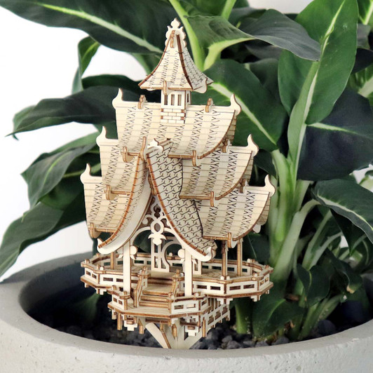 Tiny Treehouses Temple of Joy Model - Wood Tiny Treehouses Temple of Joy Model - Wood