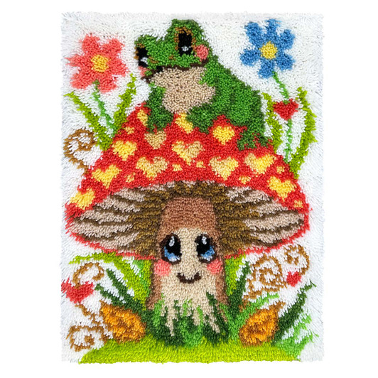 Herrschners Hopping Hideaway Latch Hook Kit