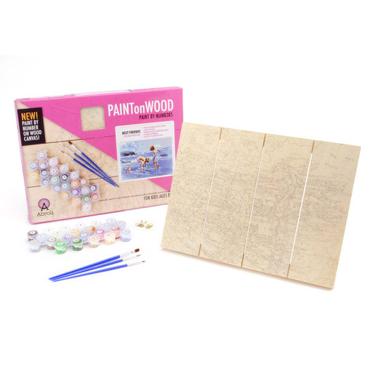 Best Friends Wood Paint by Number Kit