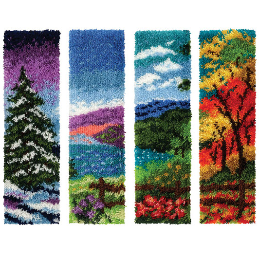 Herrschners Scenic Seasons Banners Latch Hook Kit