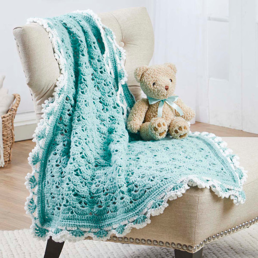 Herrschners Angel's Lace Baby Blanket Crochet Kit Herrschners Angel's Lace Baby Blanket Crochet Kit