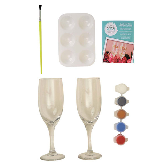 Simply MAKE Glass Painting Flutes Craft Kit