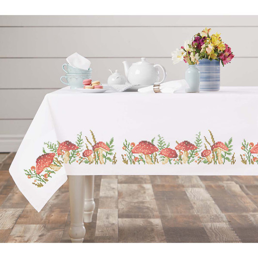 Herrschners Mushroom Meadows 60x90" Thread Kit Herrschners Mushroom Meadows 60x90" Thread Kit