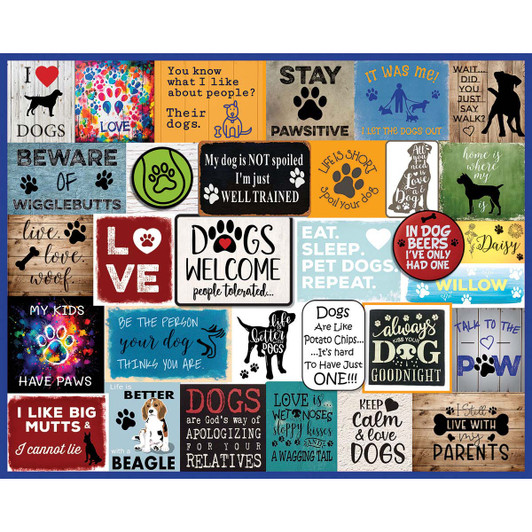 White Mountain I Love Dogs Jigsaw Puzzle White Mountain I Love Dogs Jigsaw Puzzle