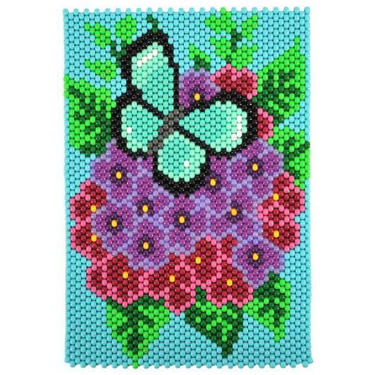 Herrschners Butterfly Hydrangeas Pony Bead Kit