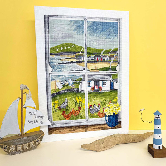Bothy Threads Primrose Window Counted Cross-Stitch Kit
