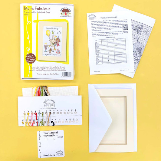 Bothy Threads More Fabulous Greeting Card Counted Cross-Stitch Kit