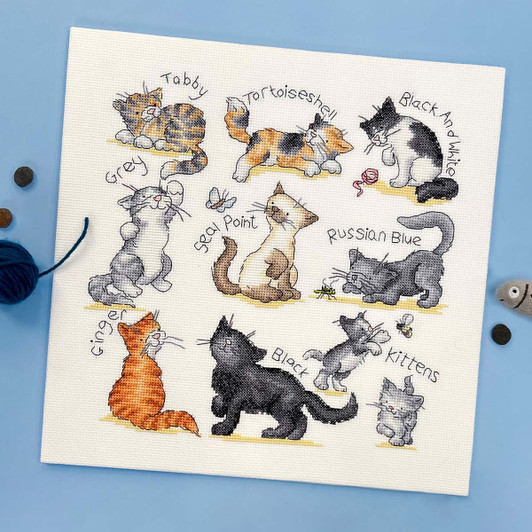 Bothy Threads Meow! Counted Cross-Stitch Kit