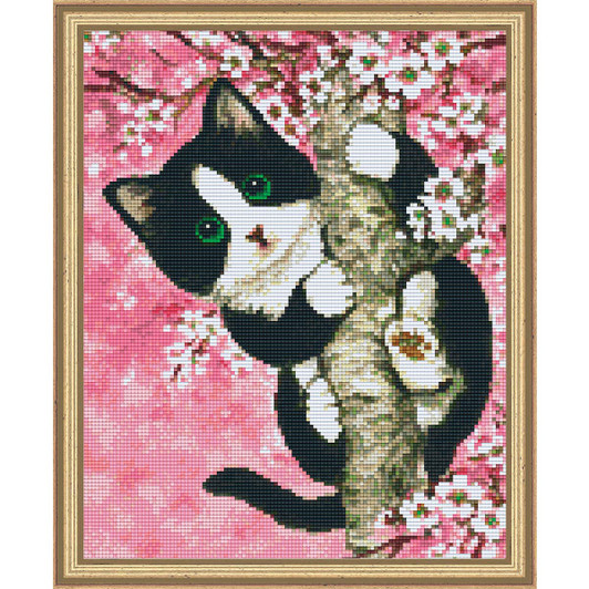 PixelHobby Cherry Blossom Cat Mosaic Art Kit