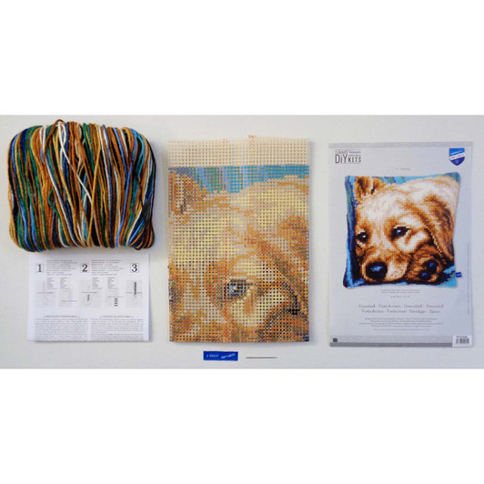 Vervaco Dog Pillow Cover Needlepoint Kit
