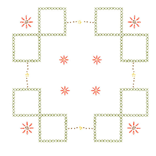 Herrschners Delilah Quilt Block Thread Kit