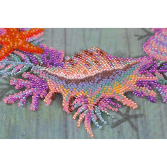 Abris Art Wreath of Shells Beaded Embroidery Kit
