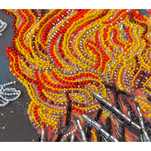 Abris Art Dancing Around the Campfire Beaded Embroidery Kit